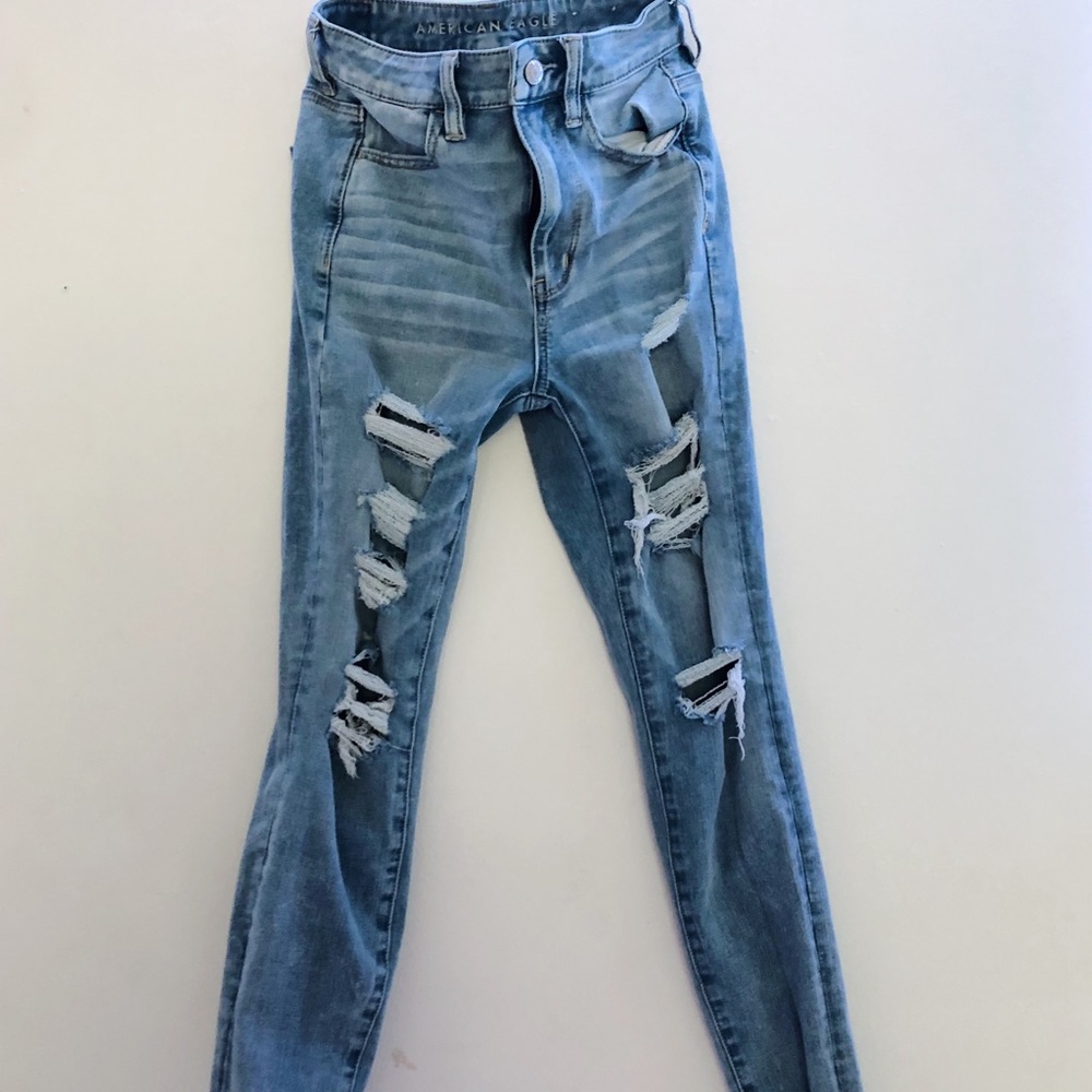 high rise jeans